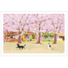 【たびねこ　ポストカード】春・桜まつり (624)