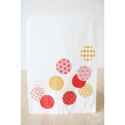 Gift Bag Red and Gold Balloon